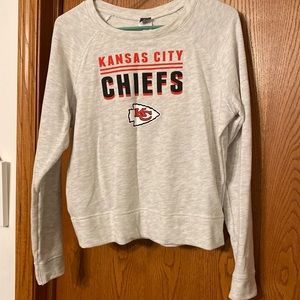 Grey crew neck Kansas City Chiefs sweatshirt